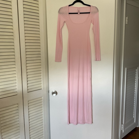 SKIMS Dresses & Skirts - NWOT skims soft lounge rib long sleeve dress